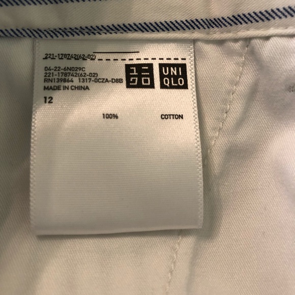 Uniqlo women’s striped shorts size 12 - Picture 4 of 4